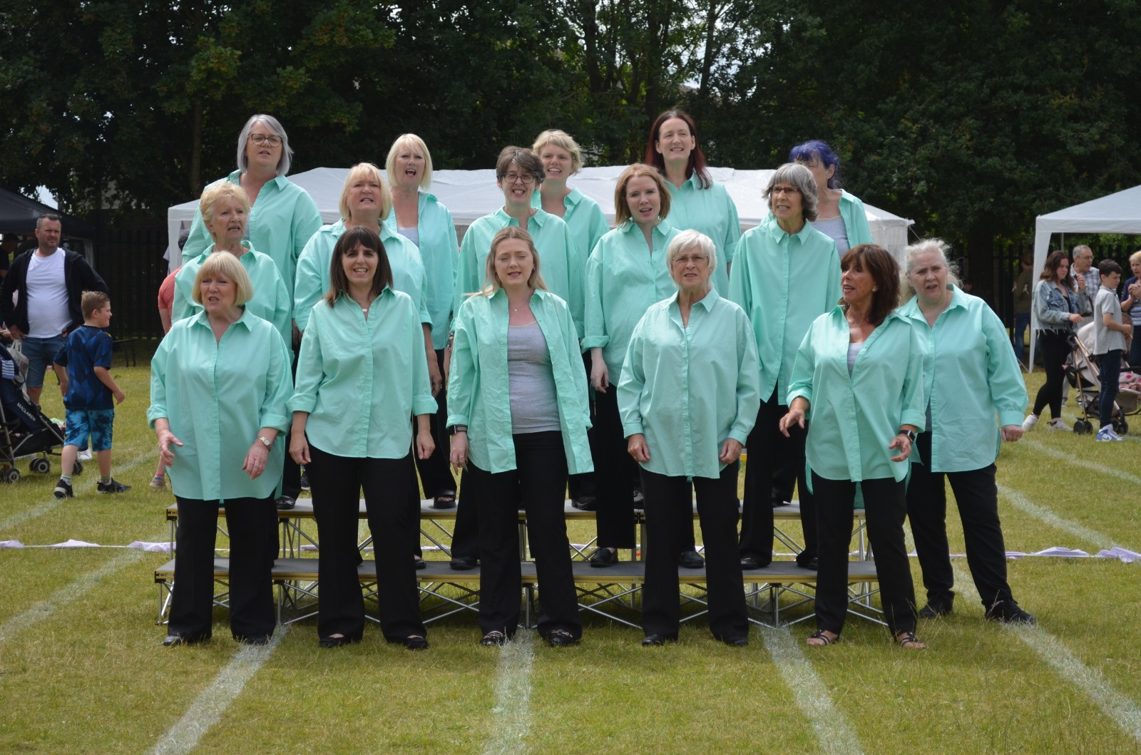 Entertaining church goers at local Summer Fete